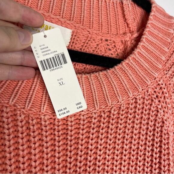 NWT Maeve Mackenzie Coral Orange Sweater XL - Picture 8 of 10